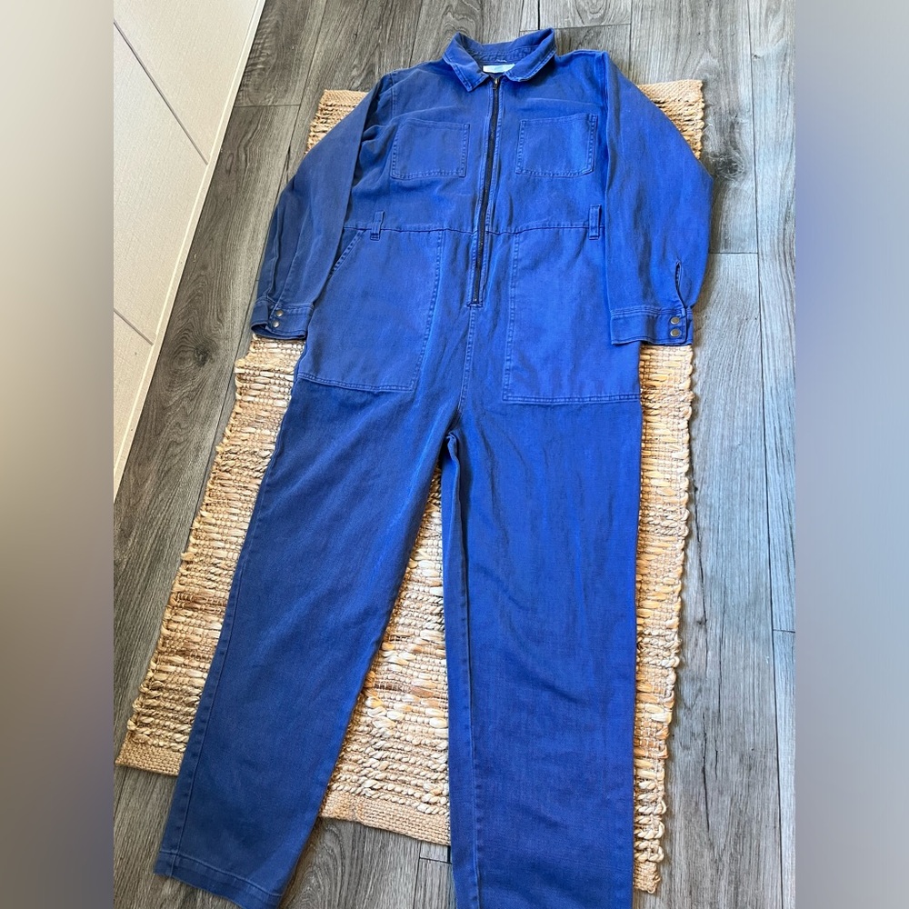 Ascot and Hart Blue Union Jumpsuit
